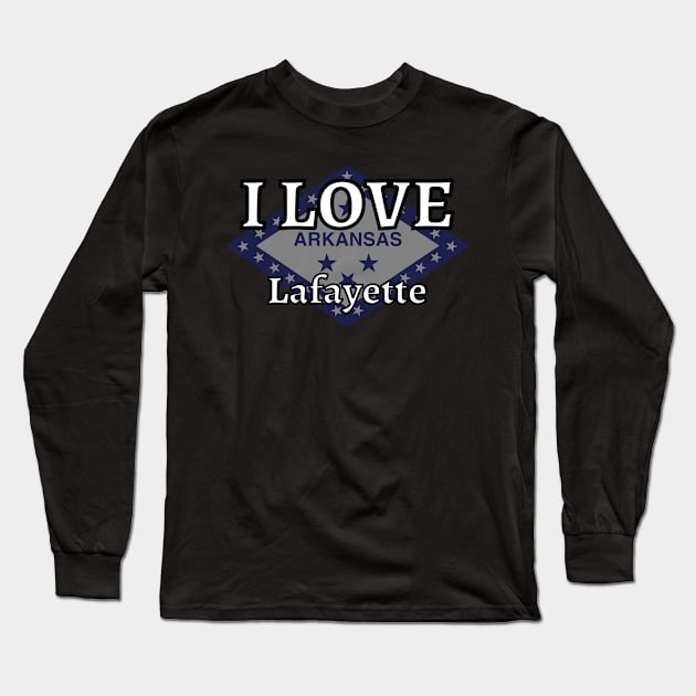 I LOVE Lafayette | Arkensas County Long Sleeve T-Shirt by euror-design